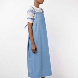 Adam Lippes Blue Sleeveless Denim Dress M